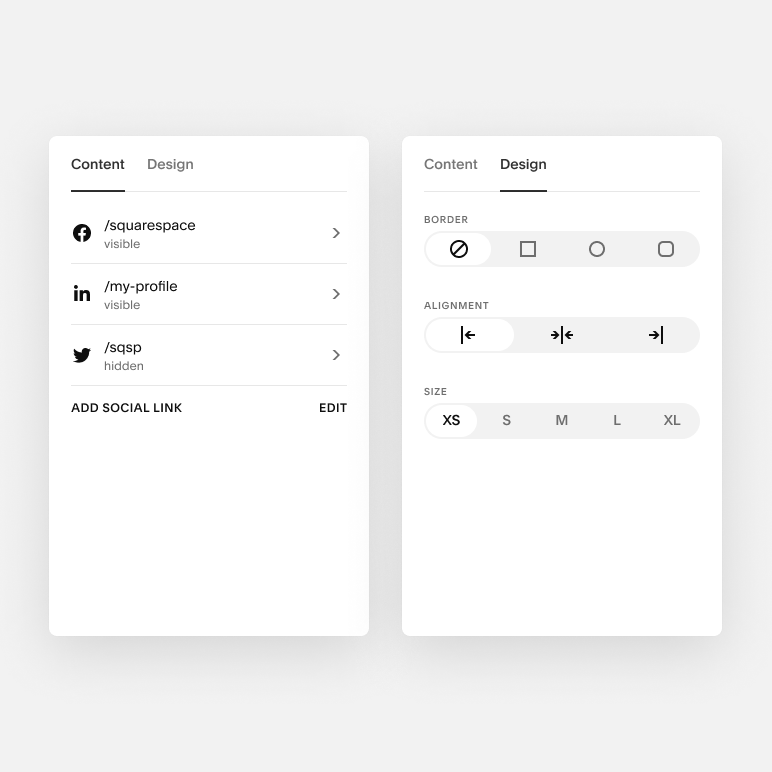 Social Links Block