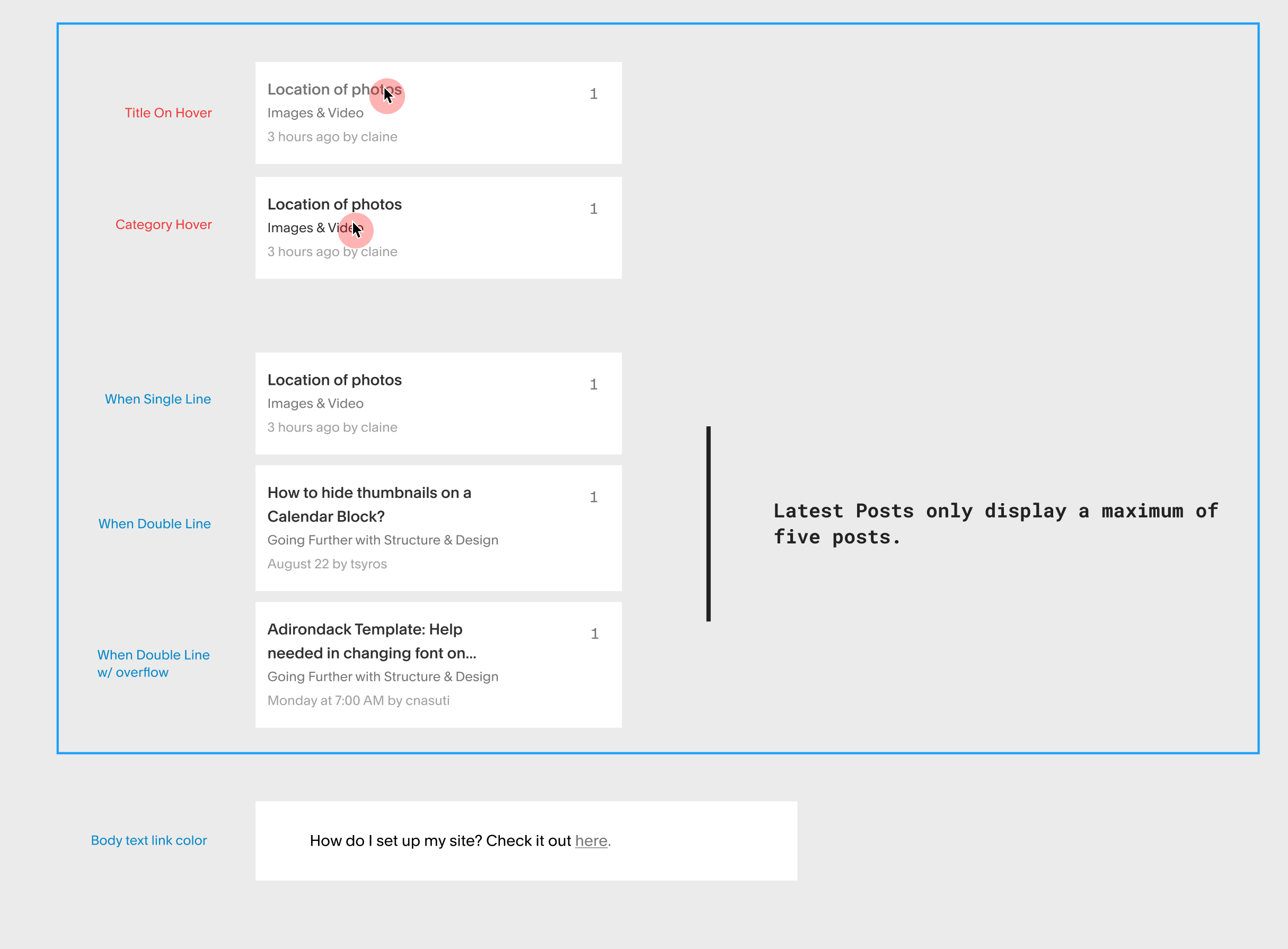 Forum category list mockup with reorganized sections and updated visual hierarchy