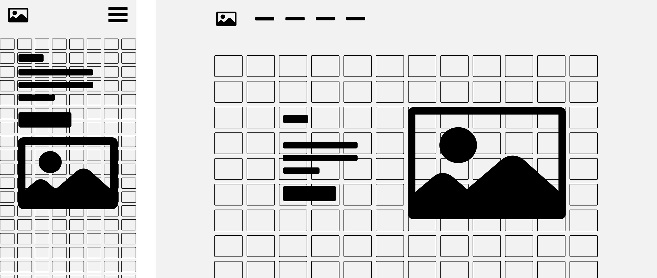 Desktop and Mobile Grids (Squarespace)
