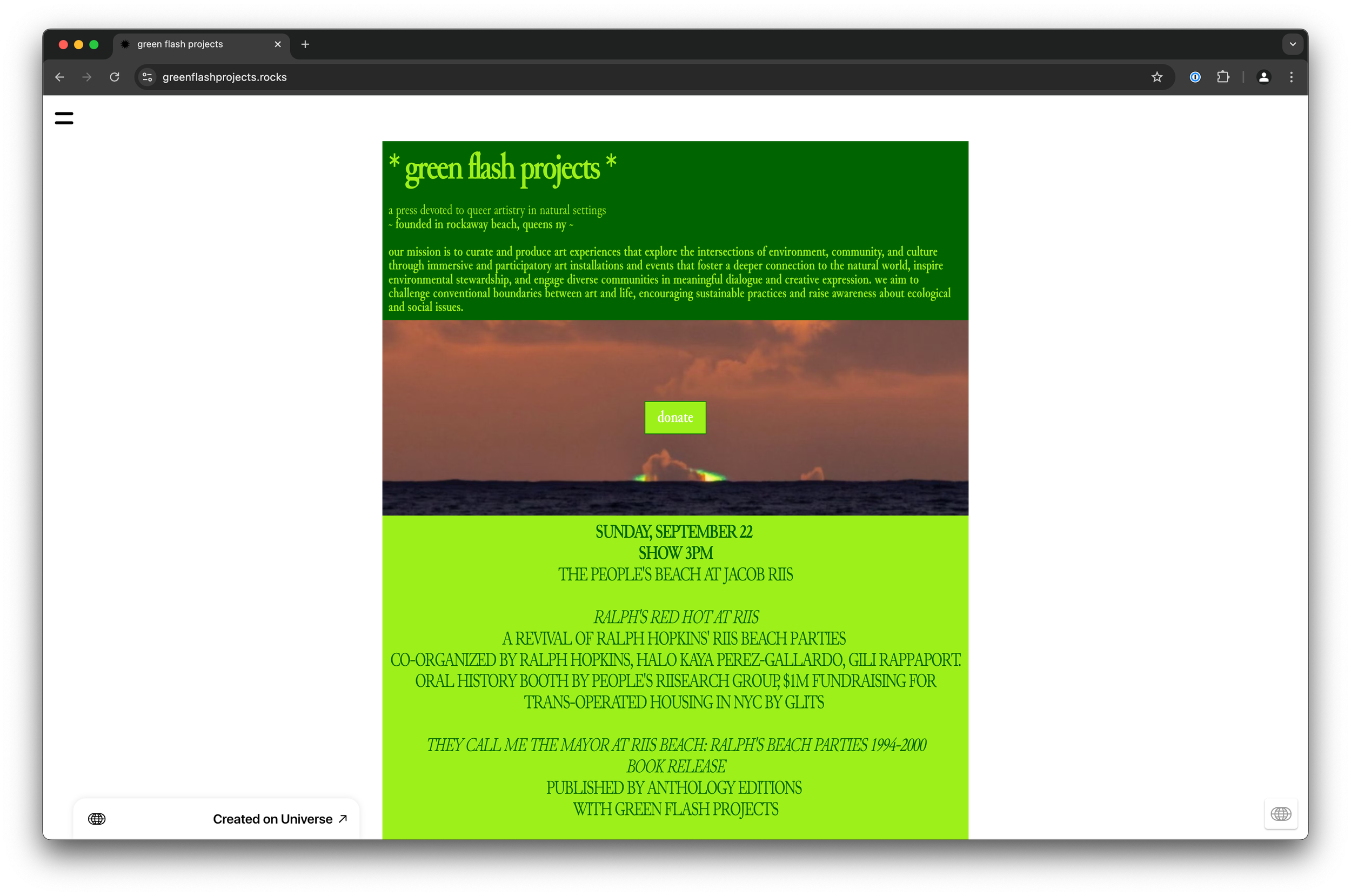 green flash projects
