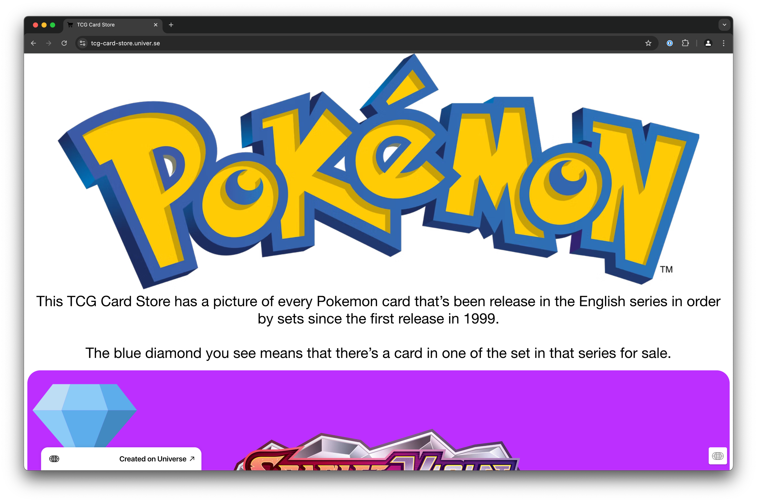 Pokemon TCG Card Store